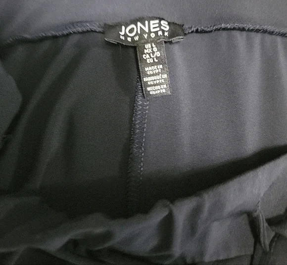 Jones New York Navy Blue Wide Leg Pants - Picture 2 of 5